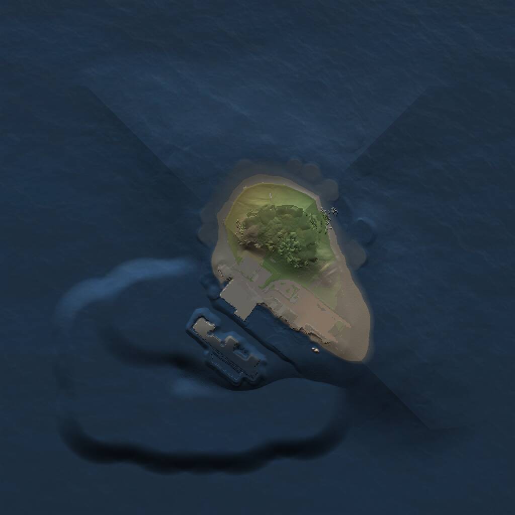 Rust Map: Procedural Map, Size: 1000, Seed: 5535959, 2 Monuments