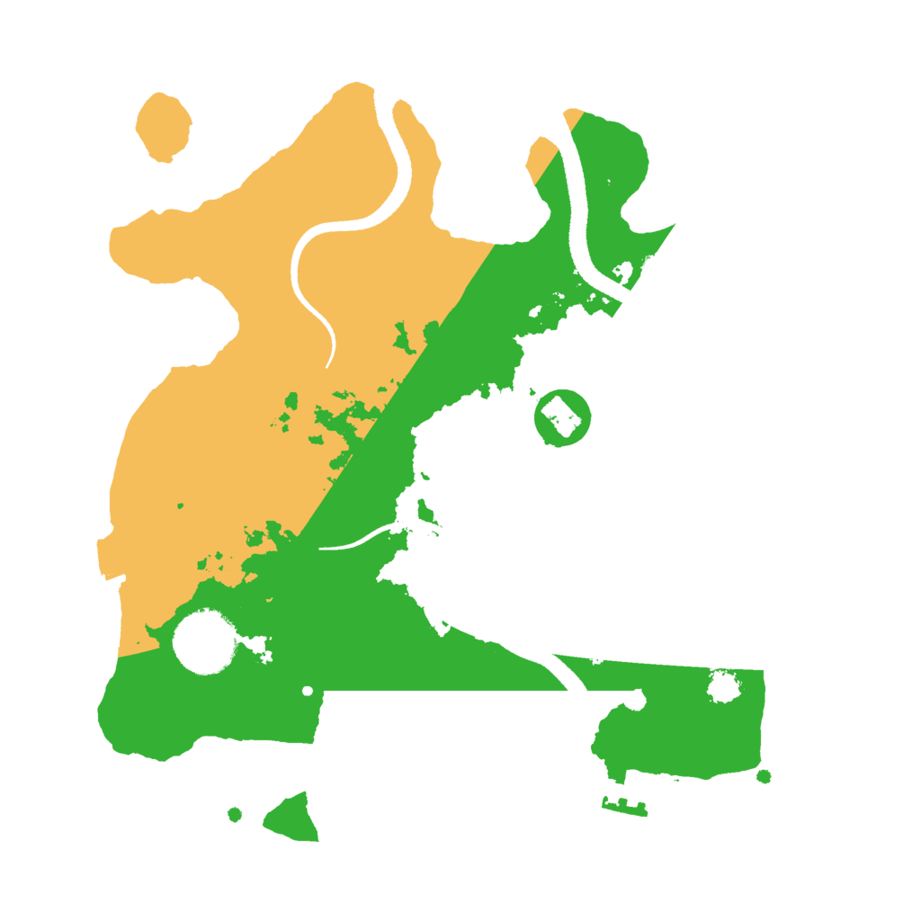 Biome Rust Map: Procedural Map, Size: 2600, Seed: 27456