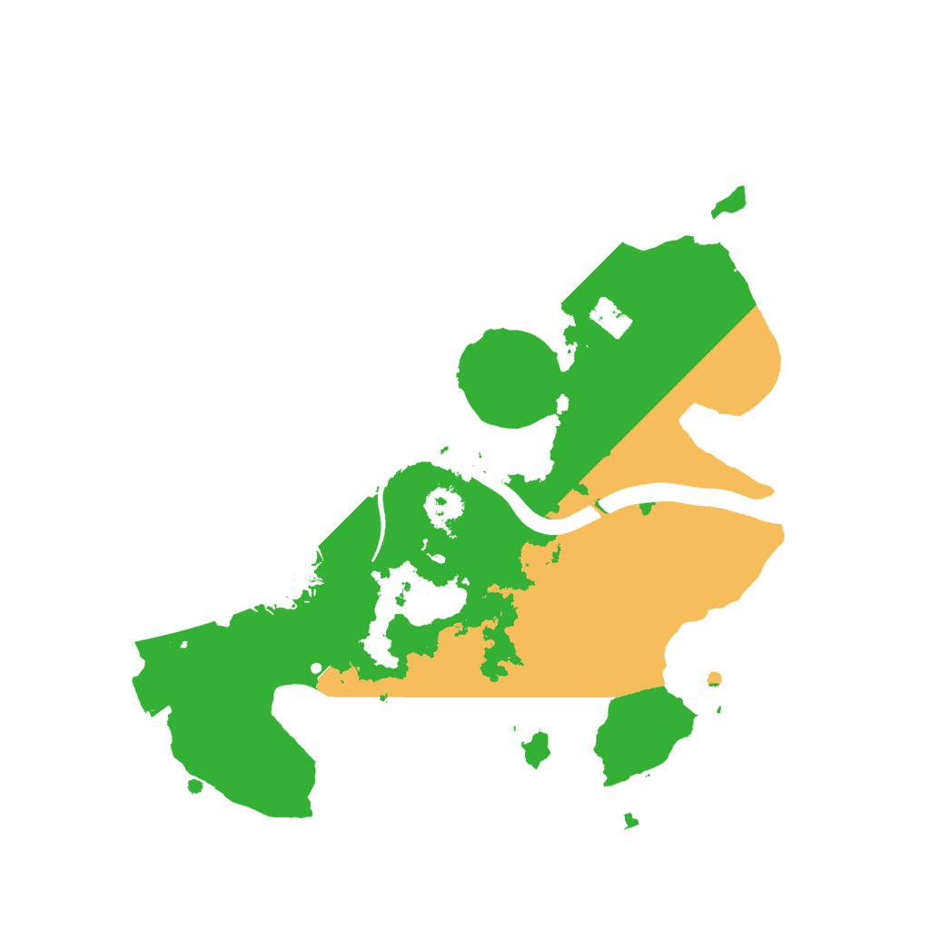 Biome Rust Map: Procedural Map, Size: 2500, Seed: 5535959