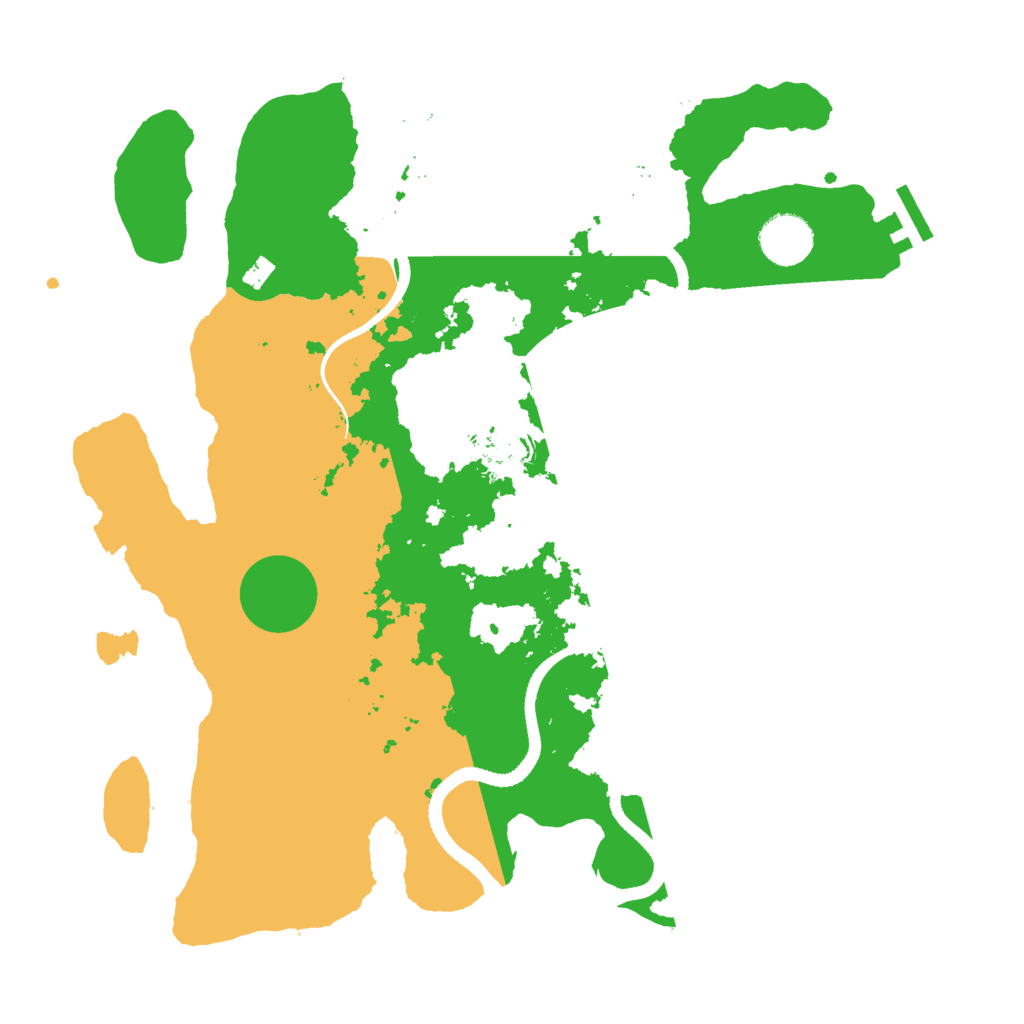 Biome Rust Map: Procedural Map, Size: 3500, Seed: 44517938