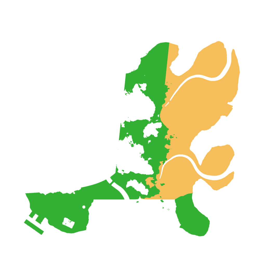 Biome Rust Map: Procedural Map, Size: 2500, Seed: 1769624340