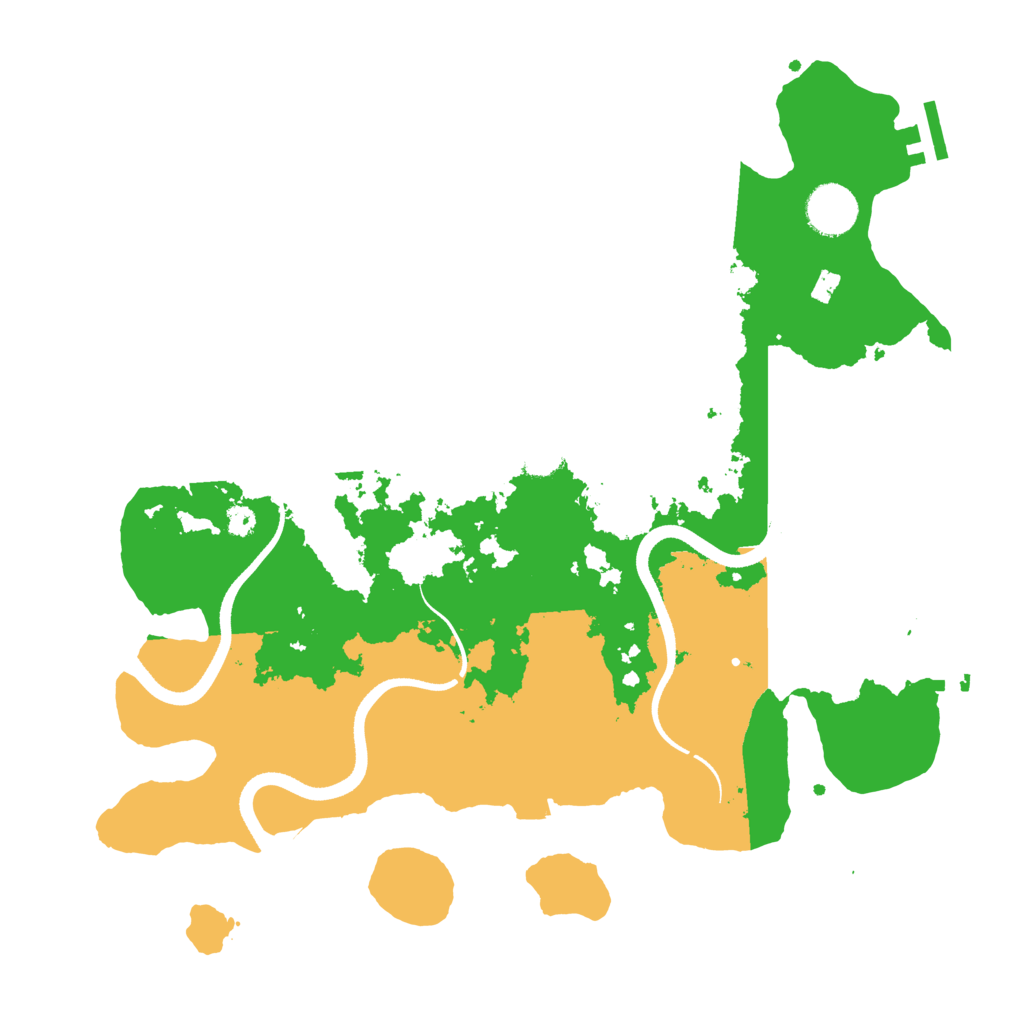 Biome Rust Map: Procedural Map, Size: 3500, Seed: 36360578