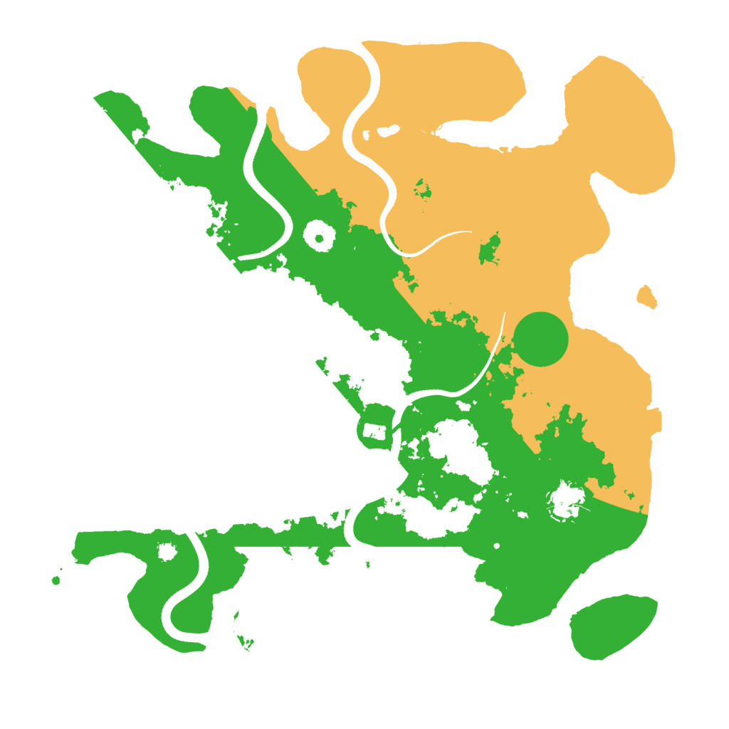 Biome Rust Map: Procedural Map, Size: 3500, Seed: 9501