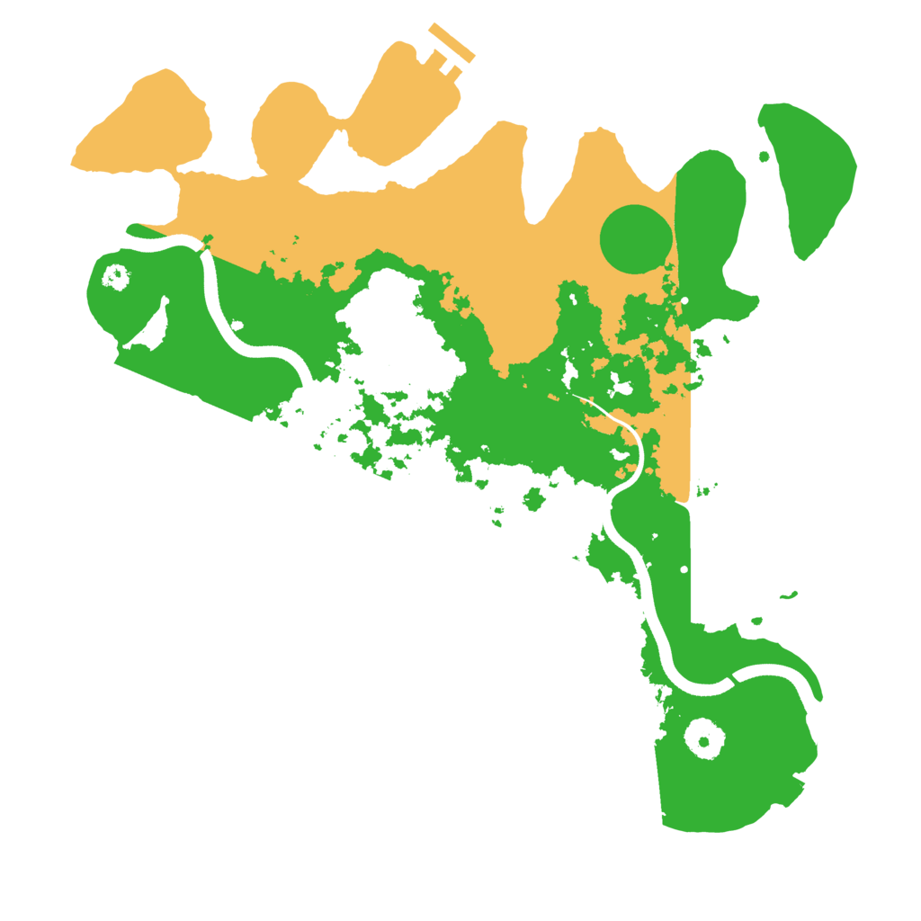 Biome Rust Map: Procedural Map, Size: 3500, Seed: 5255