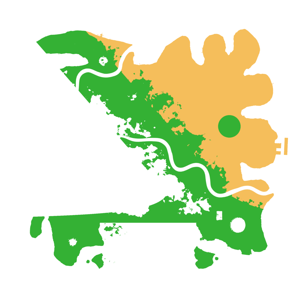 Biome Rust Map: Procedural Map, Size: 3500, Seed: 45677777