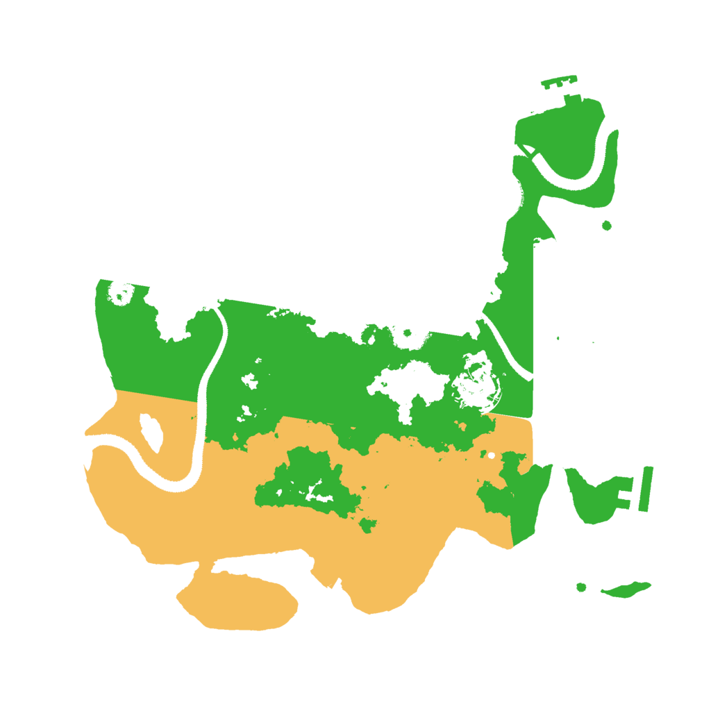 Biome Rust Map: Procedural Map, Size: 3000, Seed: 2477231