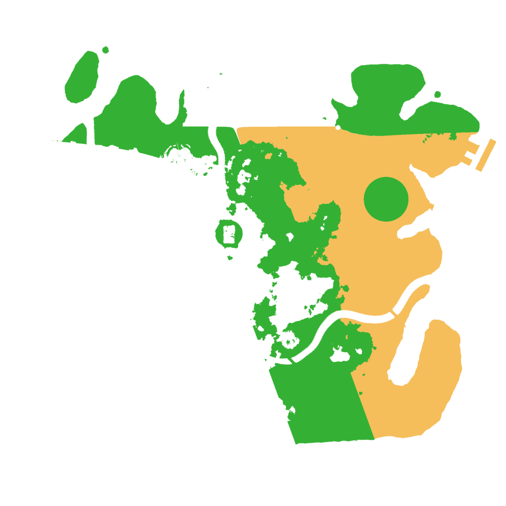 Biome Rust Map: Procedural Map, Size: 3000, Seed: 69698