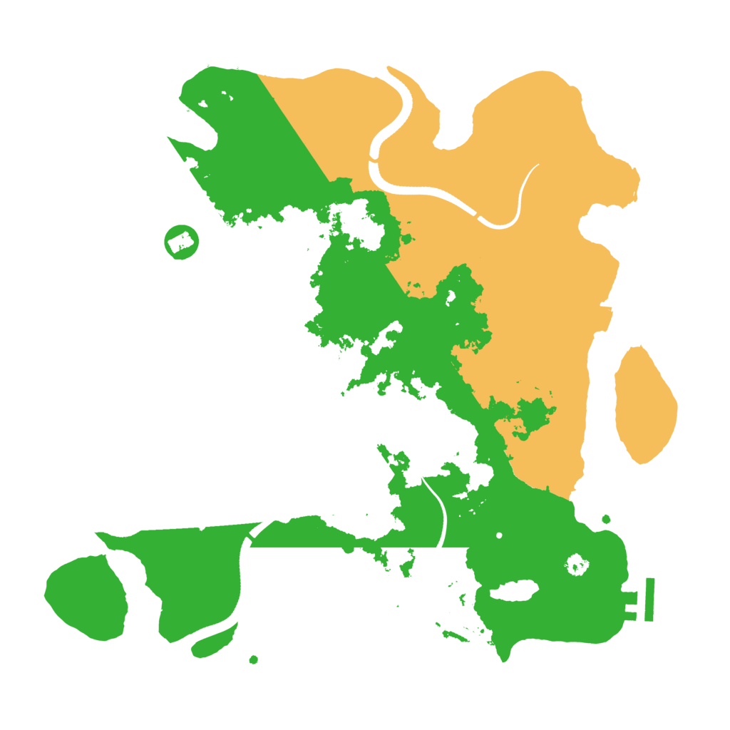 Biome Rust Map: Procedural Map, Size: 3400, Seed: 60010