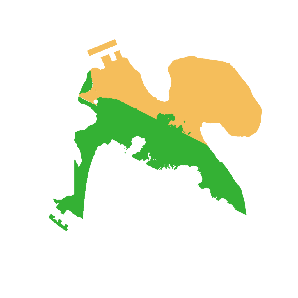 Biome Rust Map: Procedural Map, Size: 2000, Seed: 985875417