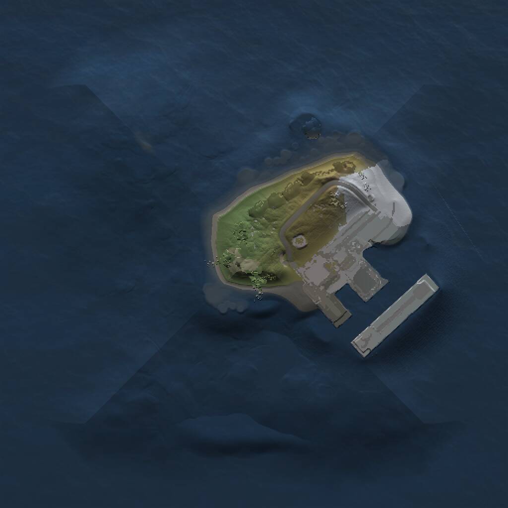 Rust Map: Procedural Map, Size: 1000, Seed: 1823390567, 2 Monuments