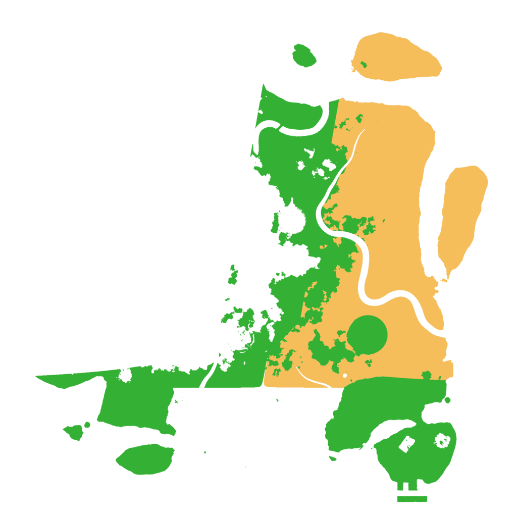 Biome Rust Map: Procedural Map, Size: 3500, Seed: 907620053