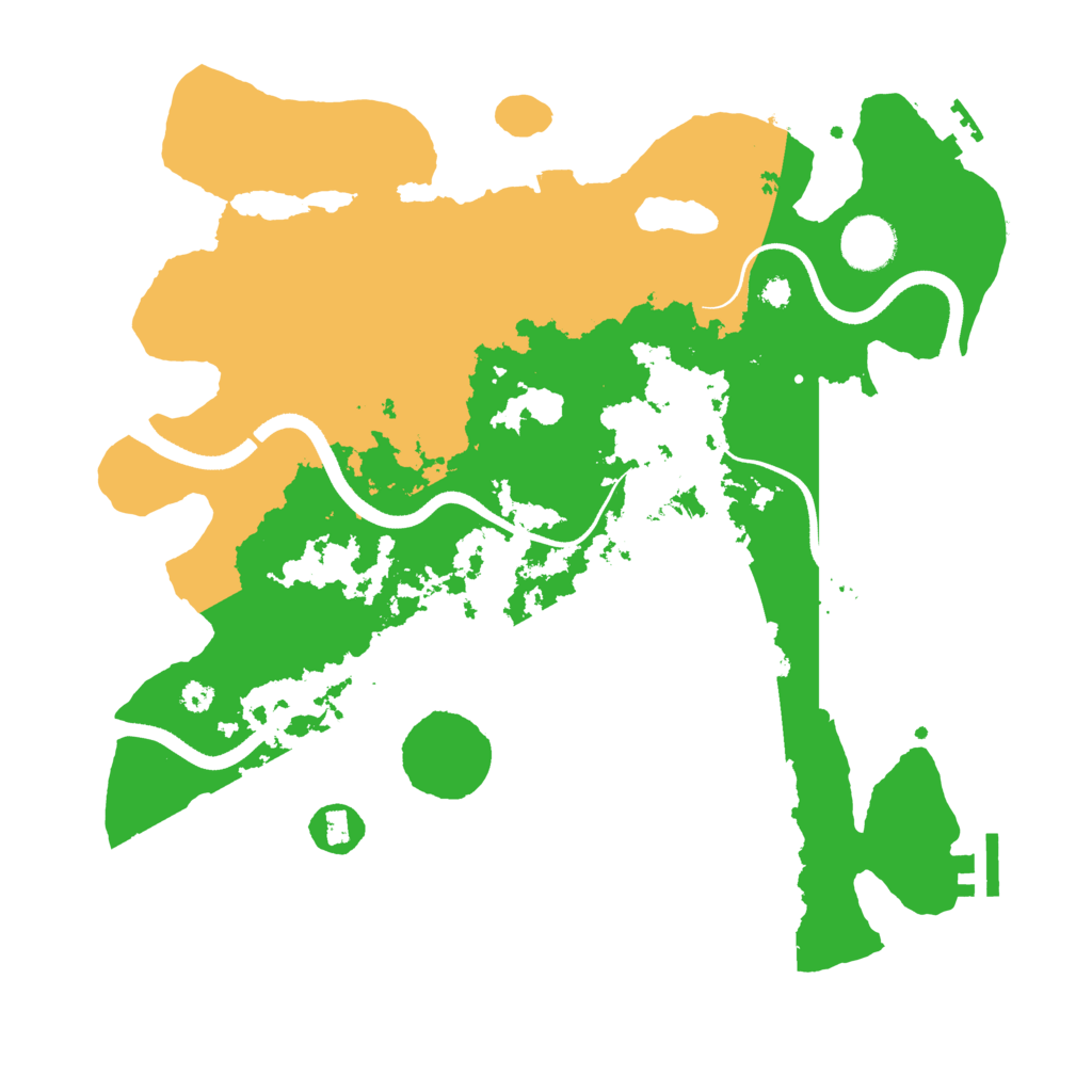 Biome Rust Map: Procedural Map, Size: 3500, Seed: 55789