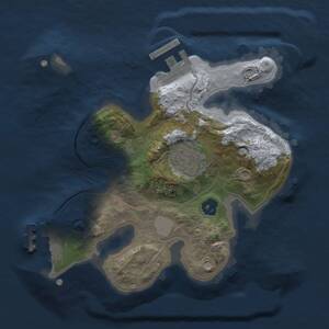Thumbnail Rust Map: Procedural Map, Size: 2000, Seed: 1813755921, 4 Monuments