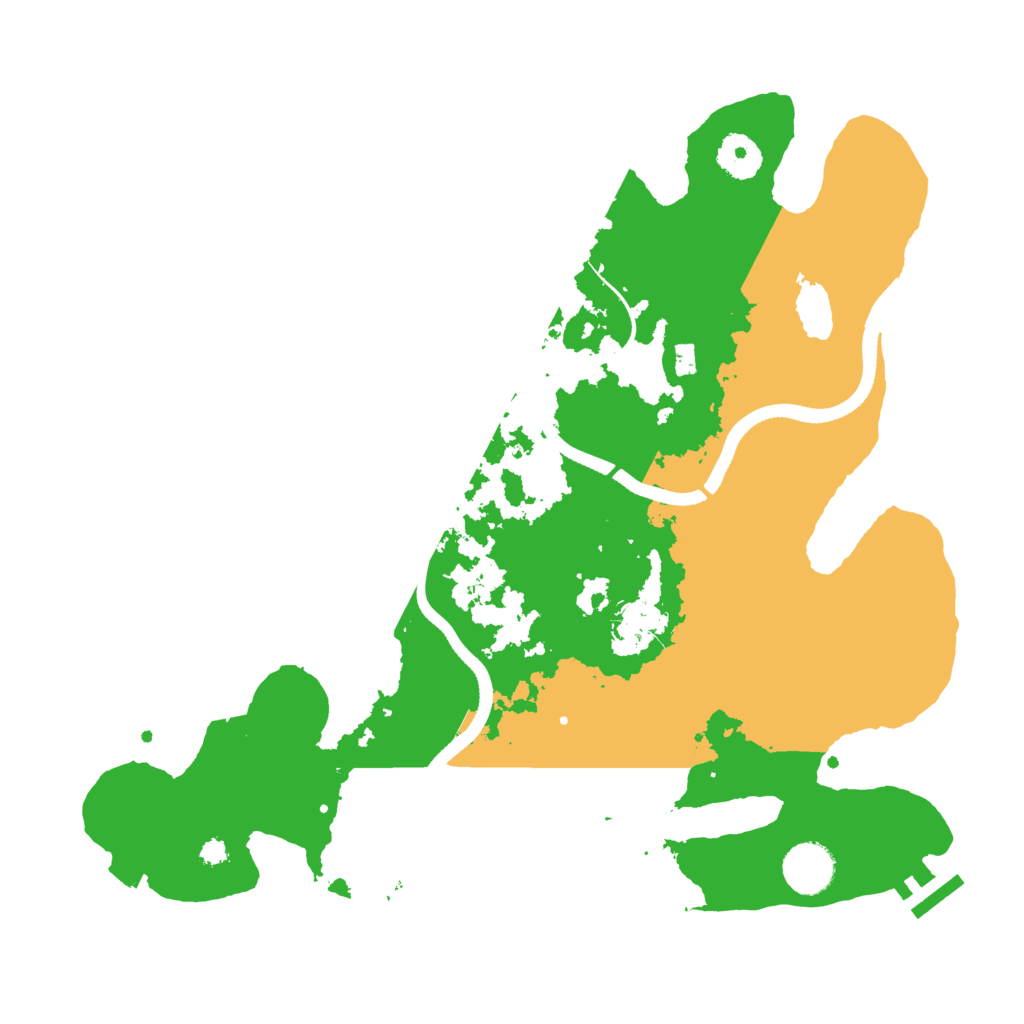 Biome Rust Map: Procedural Map, Size: 3500, Seed: 596387914