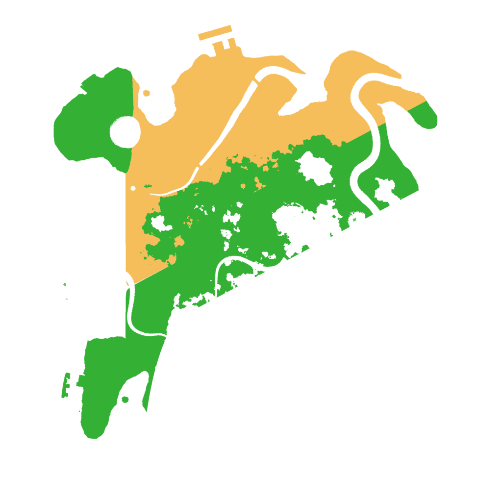 Biome Rust Map: Procedural Map, Size: 3000, Seed: 12365