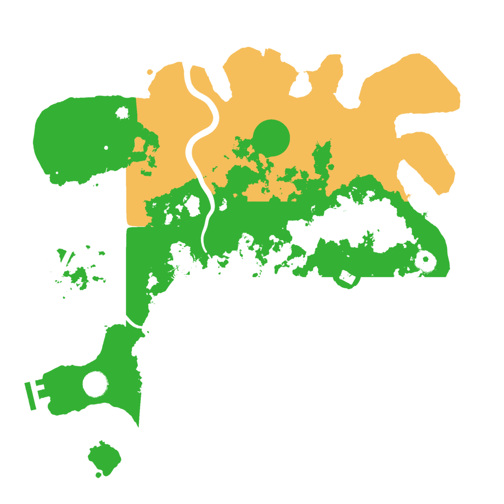 Biome Rust Map: Procedural Map, Size: 3600, Seed: 1119838184