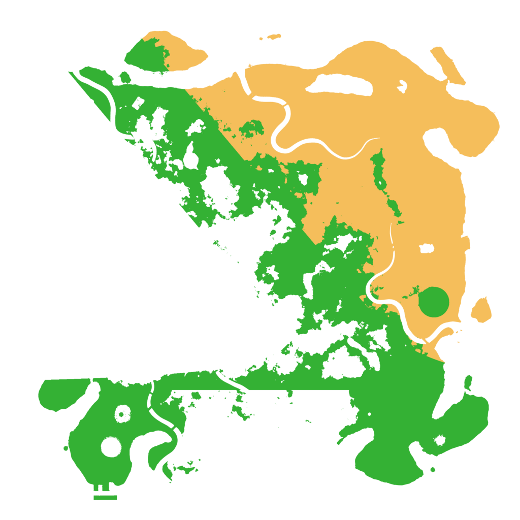 Biome Rust Map: Procedural Map, Size: 4500, Seed: 292664004