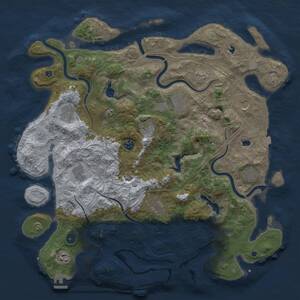 Thumbnail Rust Map: Procedural Map, Size: 4500, Seed: 292664004, 16 Monuments