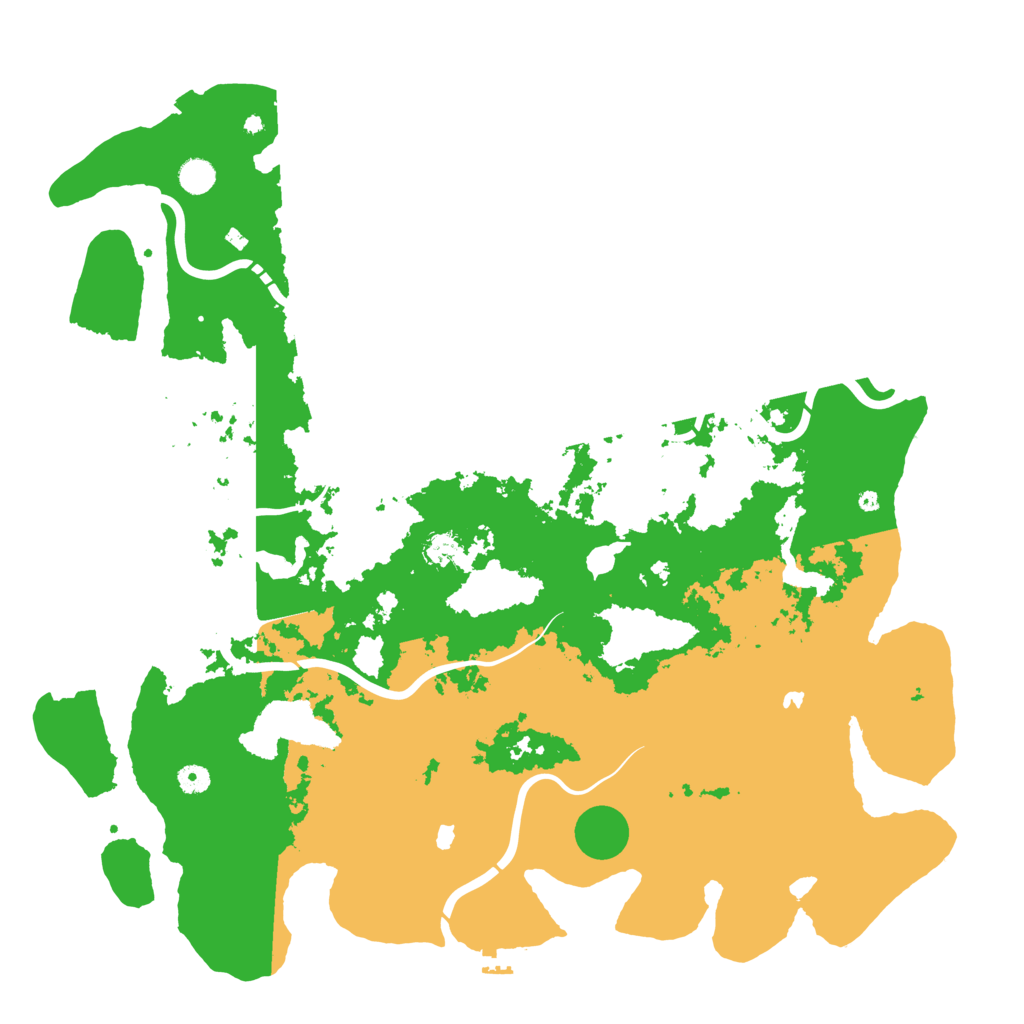 Biome Rust Map: Procedural Map, Size: 5000, Seed: 125445