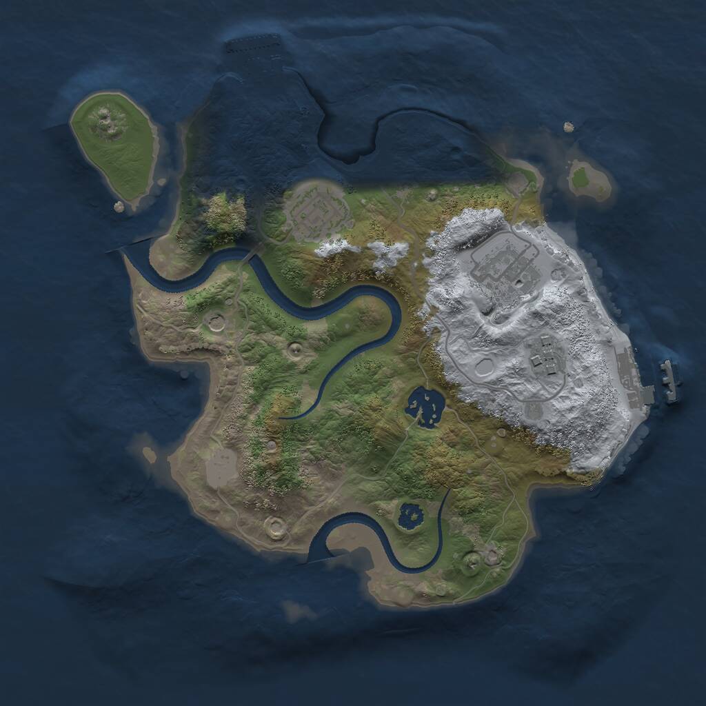 Rust Map: Procedural Map, Size: 2700, Seed: 1769083286, 8 Monuments