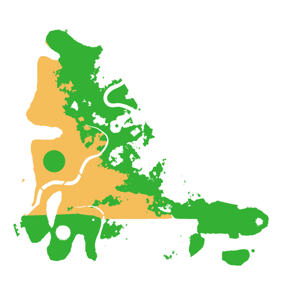 Biome Rust Map: Procedural Map, Size: 3500, Seed: 822000399