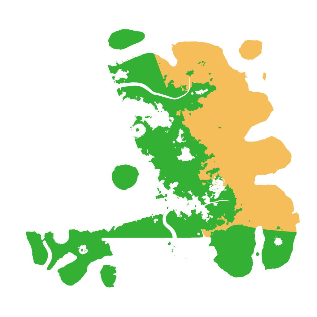 Biome Rust Map: Procedural Map, Size: 3500, Seed: 8273641