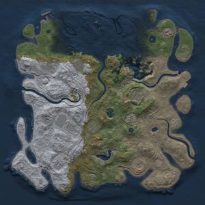 Thumbnail Rust Map: Procedural Map, Size: 4250, Seed: 1564923544, 15 Monuments
