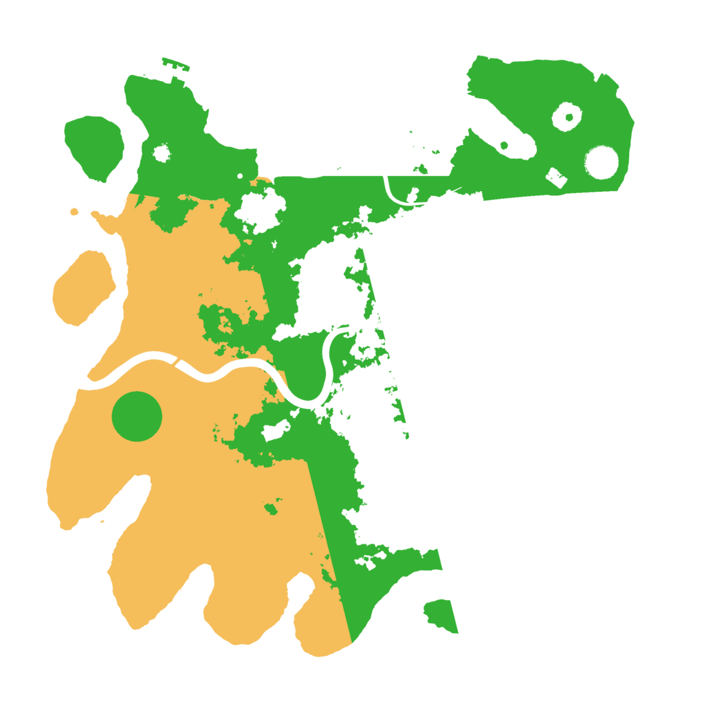 Biome Rust Map: Procedural Map, Size: 3700, Seed: 1671863787