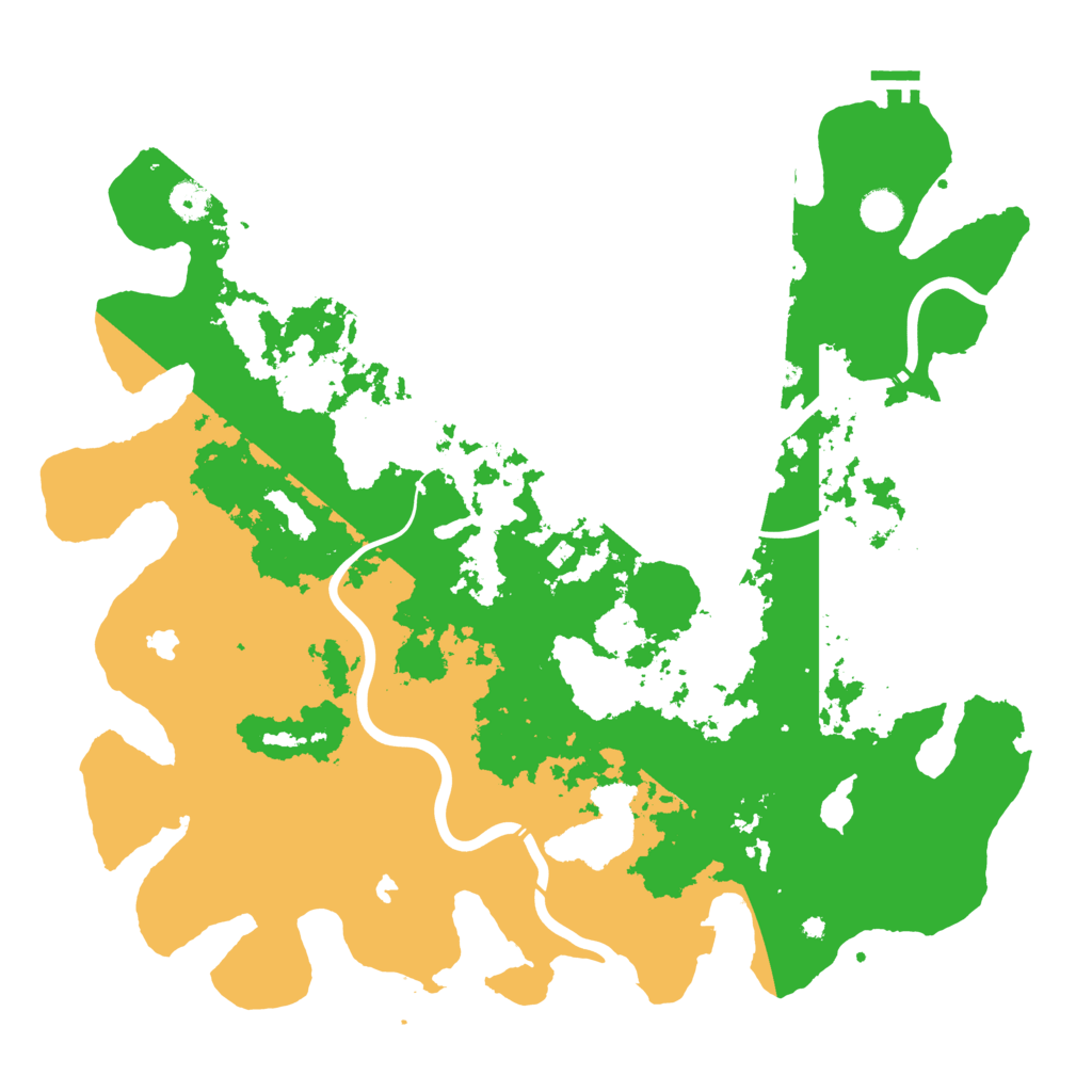 Biome Rust Map: Procedural Map, Size: 4500, Seed: 352749026