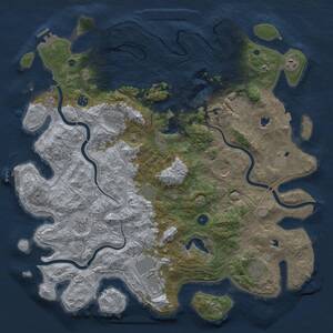 Thumbnail Rust Map: Procedural Map, Size: 4750, Seed: 1397340793, 17 Monuments