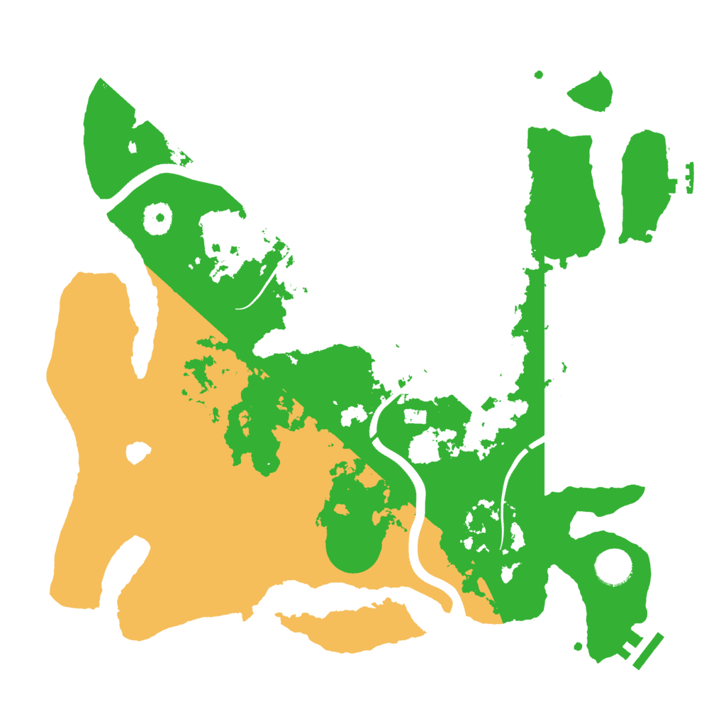 Biome Rust Map: Procedural Map, Size: 3500, Seed: 1566983296