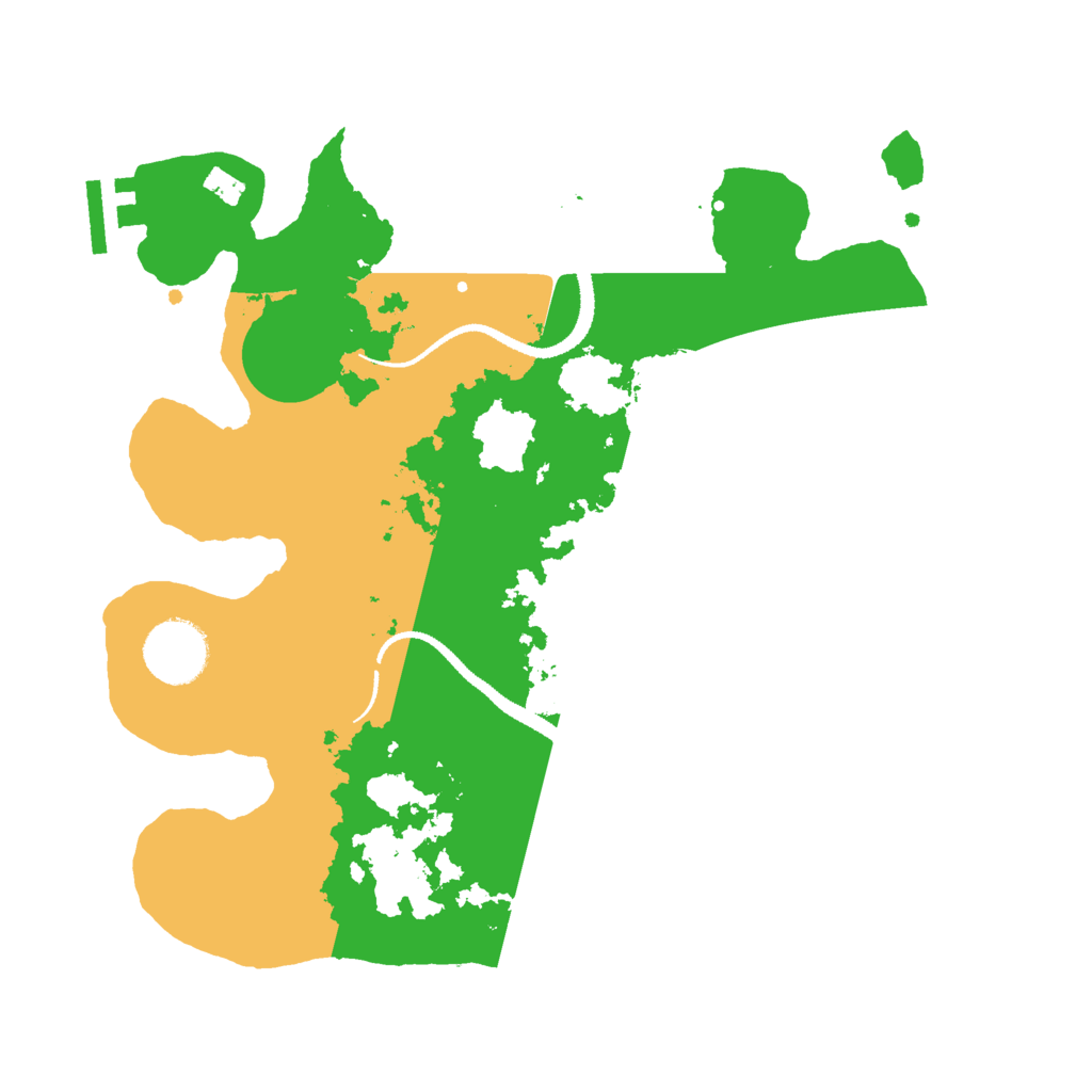 Biome Rust Map: Procedural Map, Size: 3000, Seed: 43573