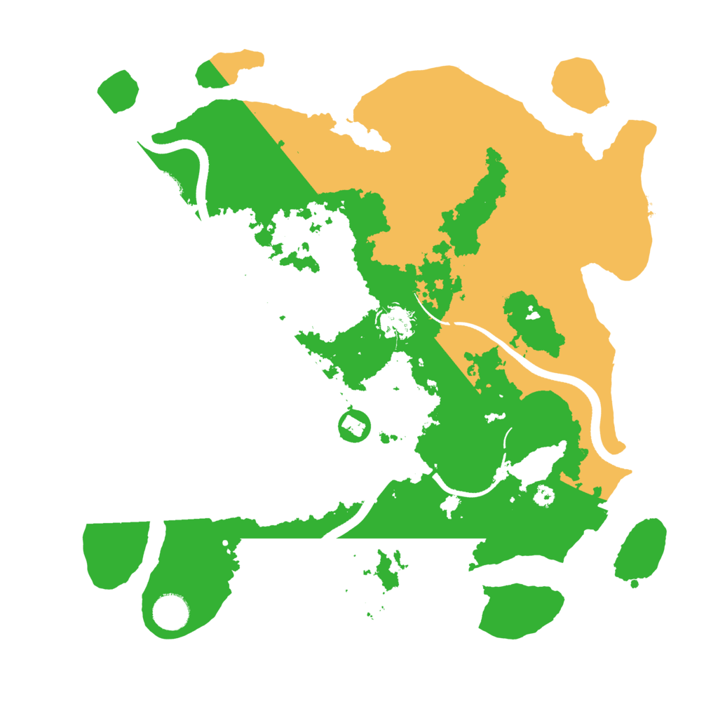 Biome Rust Map: Procedural Map, Size: 3500, Seed: 1723702376
