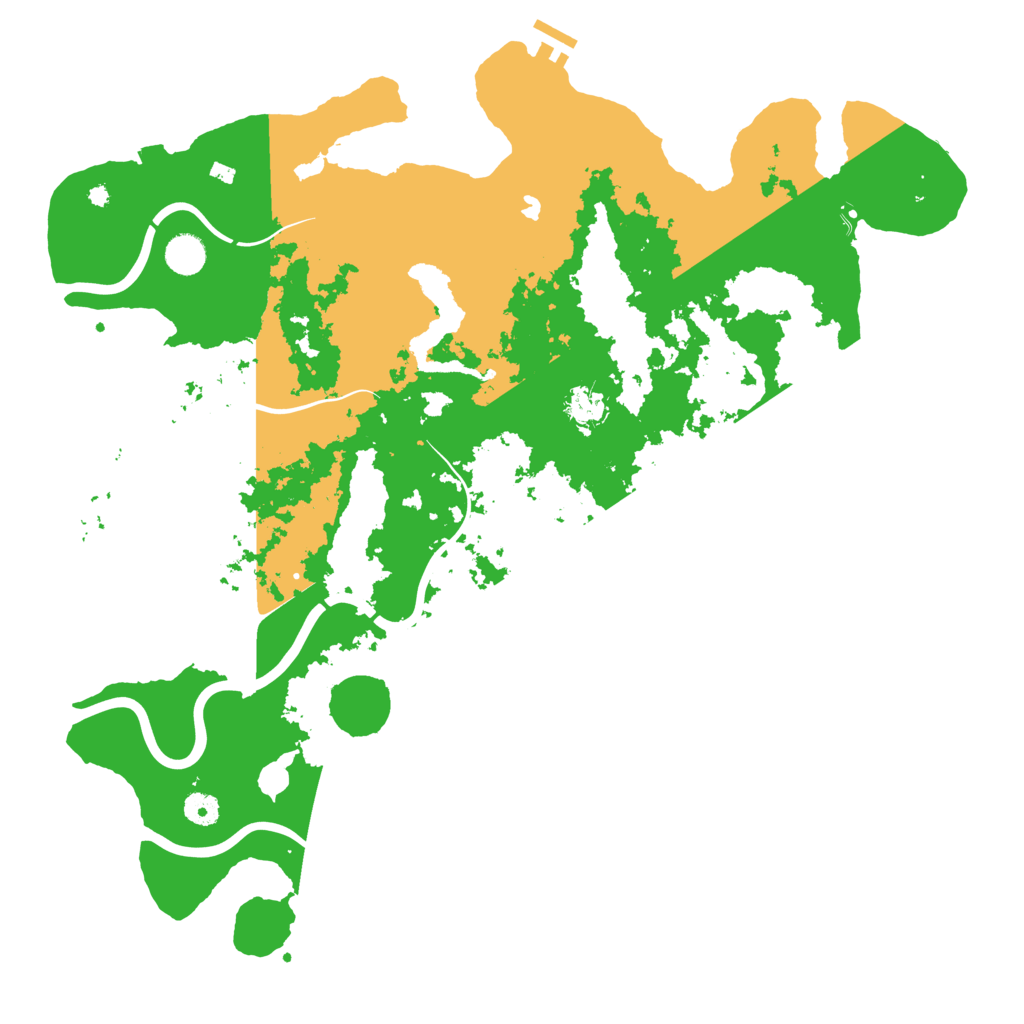 Biome Rust Map: Procedural Map, Size: 4500, Seed: 70804