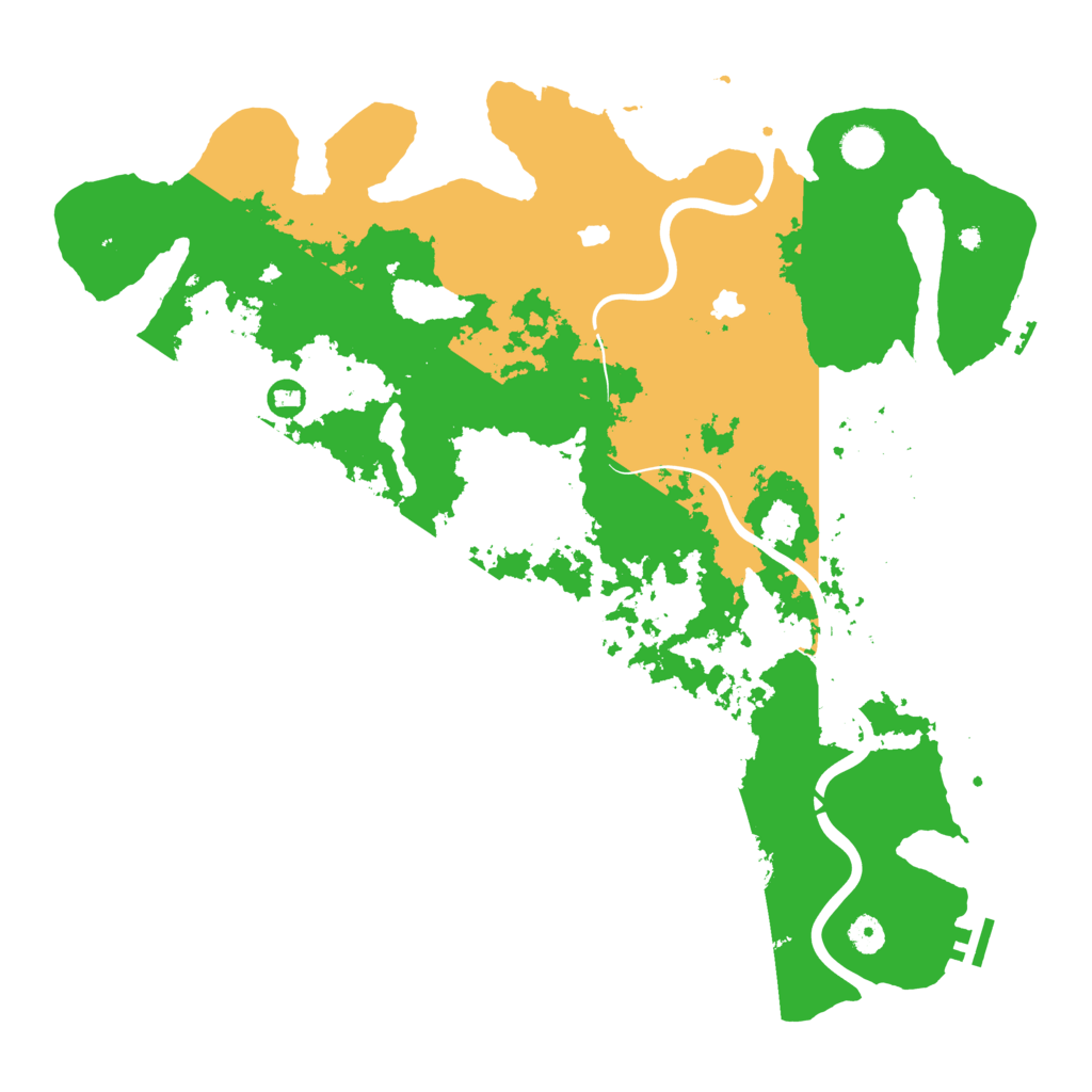 Biome Rust Map: Procedural Map, Size: 4500, Seed: 753069062