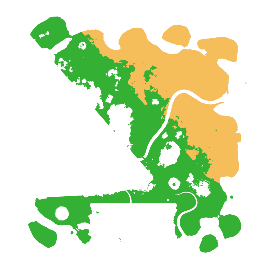 Biome Rust Map: Procedural Map, Size: 3500, Seed: 20586953