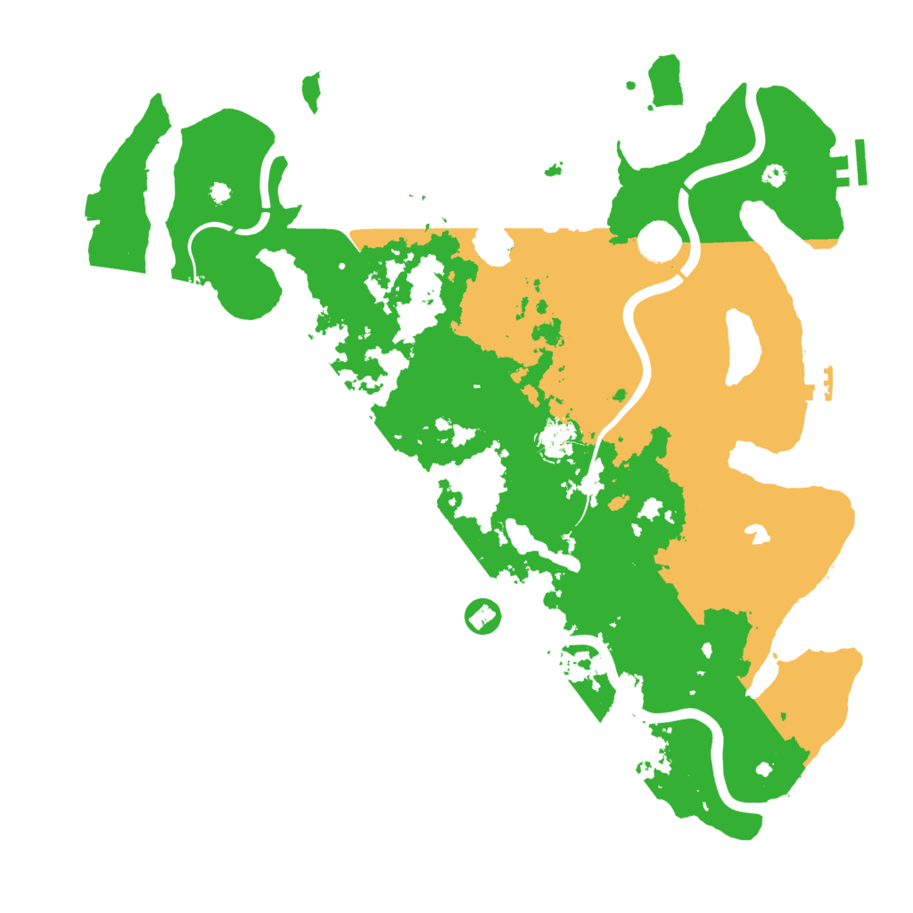 Biome Rust Map: Procedural Map, Size: 4000, Seed: 55387
