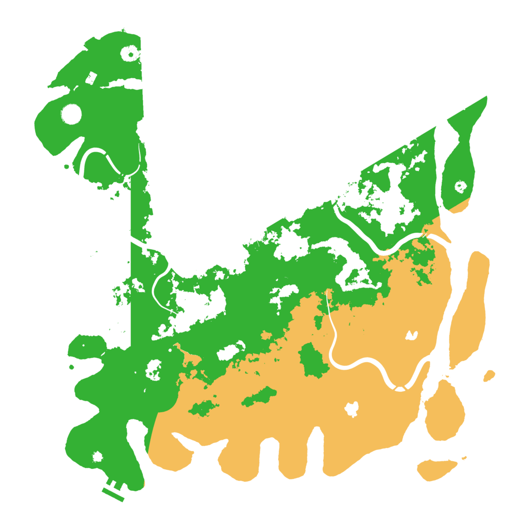 Biome Rust Map: Procedural Map, Size: 4500, Seed: 670525821