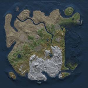 Thumbnail Rust Map: Procedural Map, Size: 3750, Seed: 56, 16 Monuments