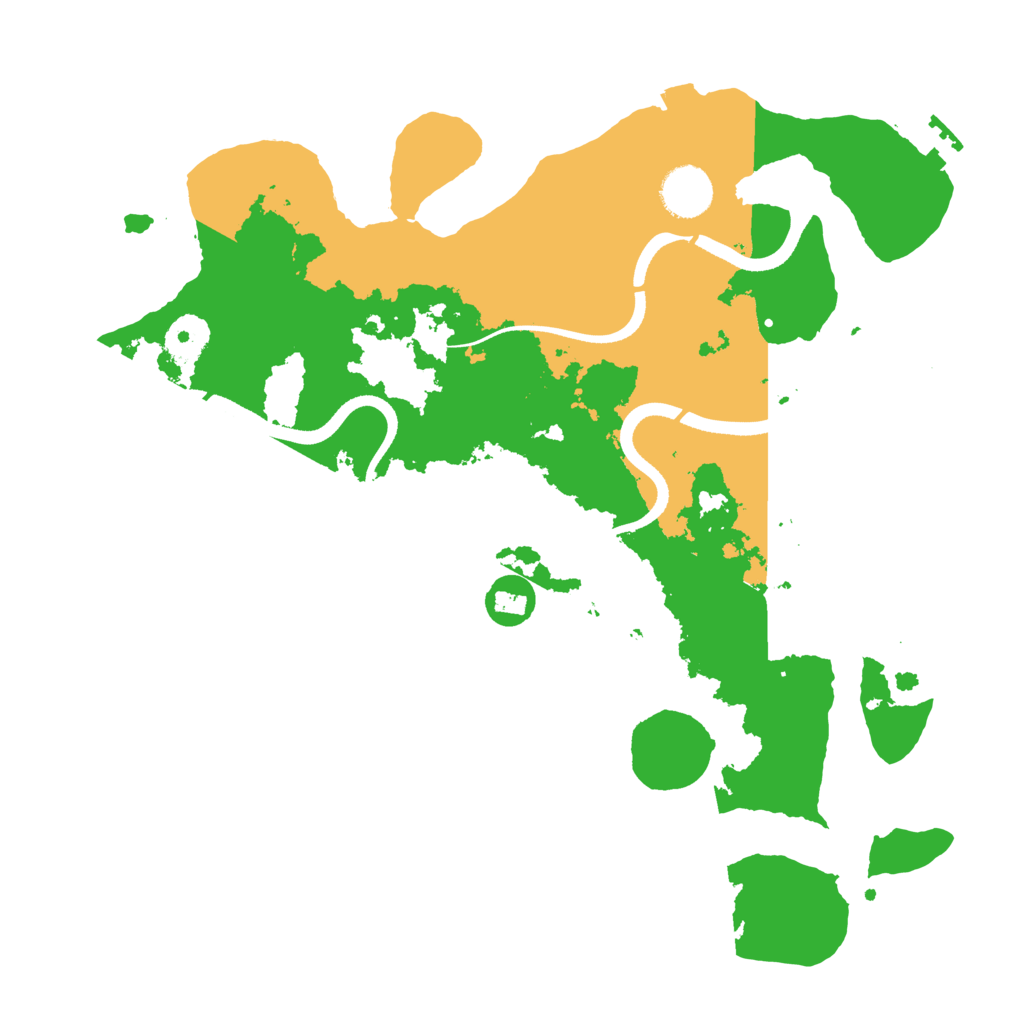 Biome Rust Map: Procedural Map, Size: 3500, Seed: 47283915