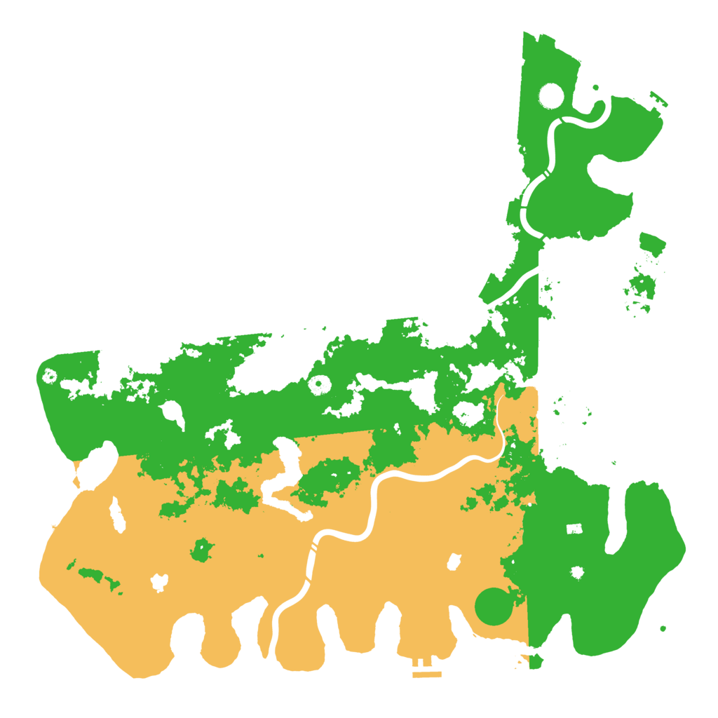 Biome Rust Map: Procedural Map, Size: 5000, Seed: 11124