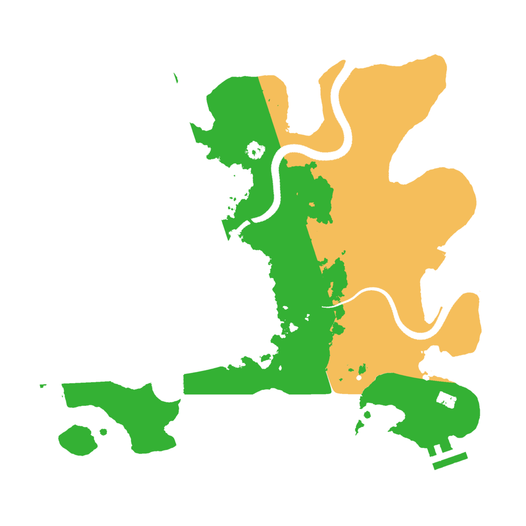 Biome Rust Map: Procedural Map, Size: 3000, Seed: 99877595