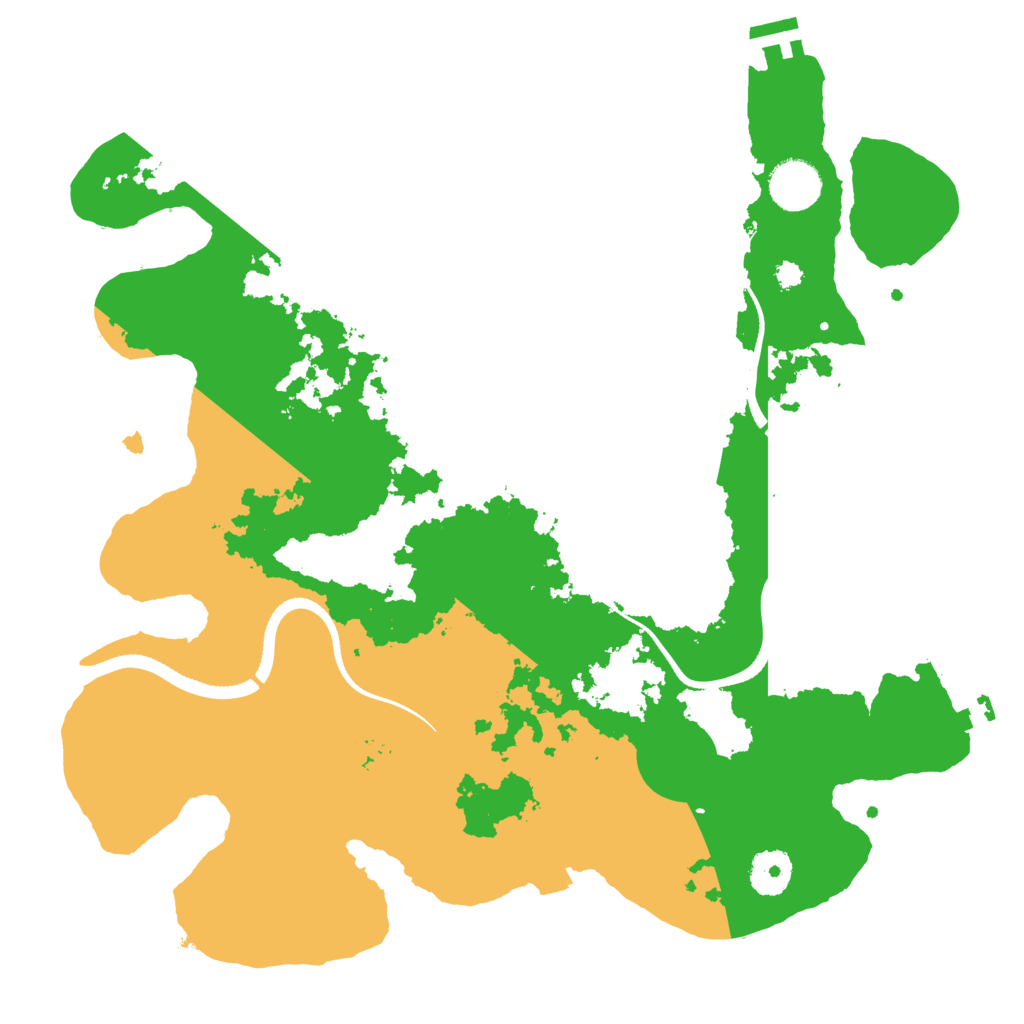 Biome Rust Map: Procedural Map, Size: 3500, Seed: 1382667809