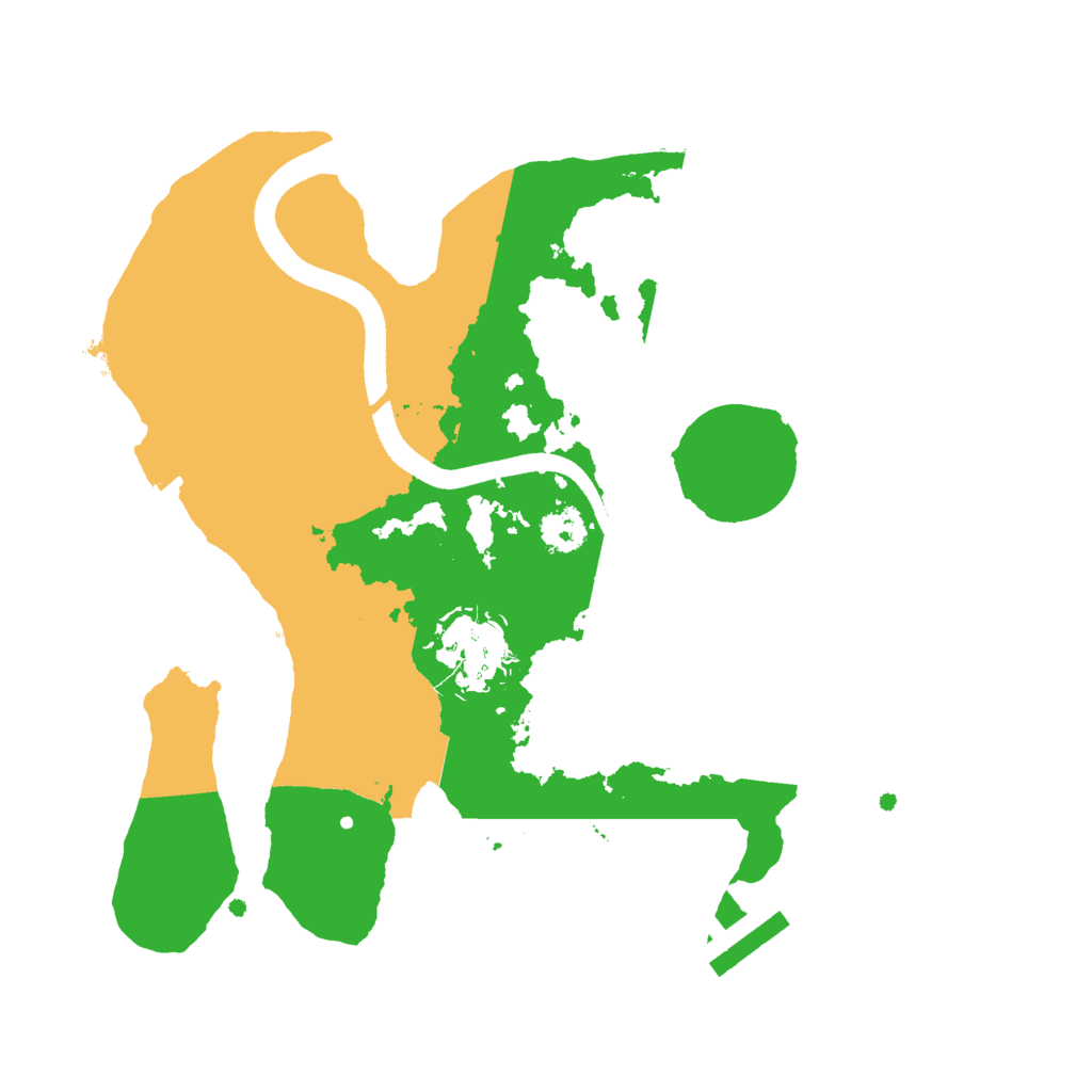 Biome Rust Map: Procedural Map, Size: 2500, Seed: 1212049660