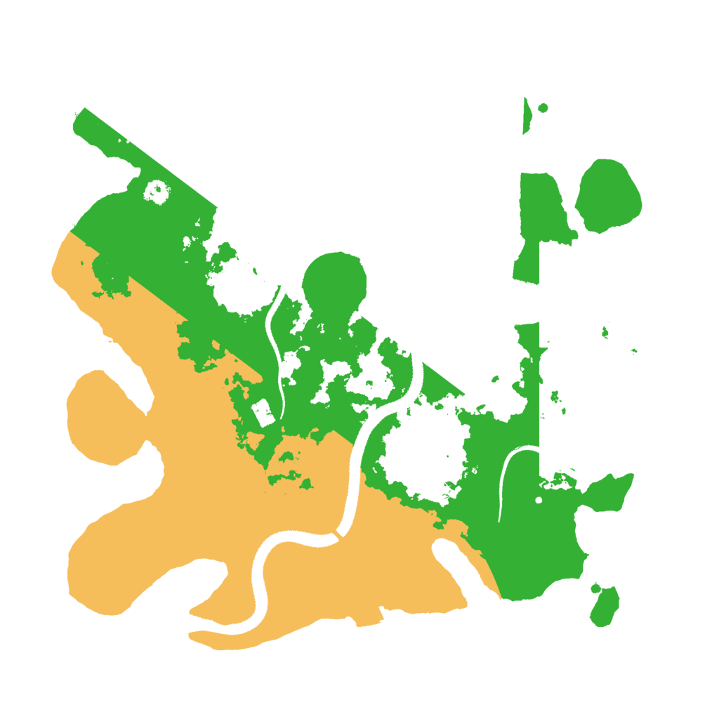 Biome Rust Map: Procedural Map, Size: 3000, Seed: 545317643