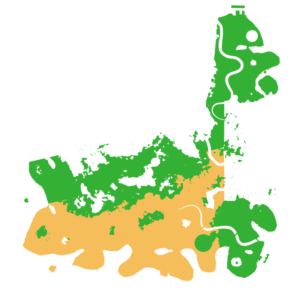 Biome Rust Map: Procedural Map, Size: 4500, Seed: 104610366