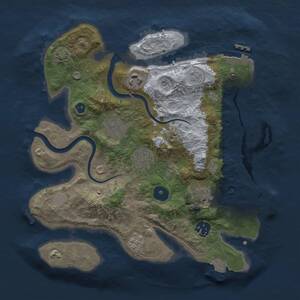 Thumbnail Rust Map: Procedural Map, Size: 3000, Seed: 78061913, 12 Monuments