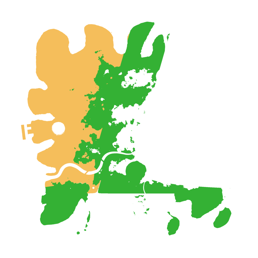 Biome Rust Map: Procedural Map, Size: 3500, Seed: 317033508
