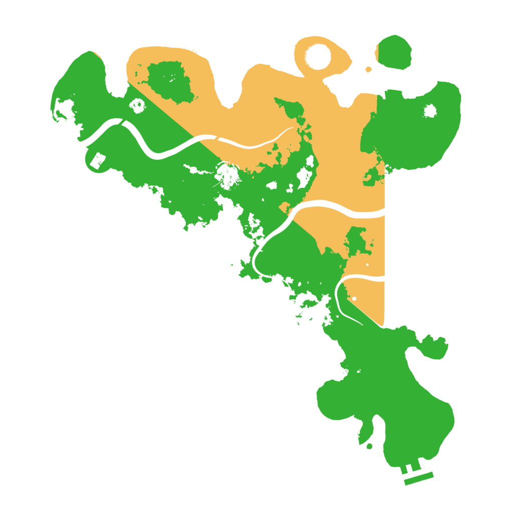 Biome Rust Map: Procedural Map, Size: 3500, Seed: 341196194