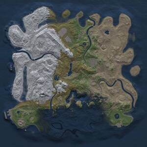 Thumbnail Rust Map: Procedural Map, Size: 4250, Seed: 1100434992, 15 Monuments